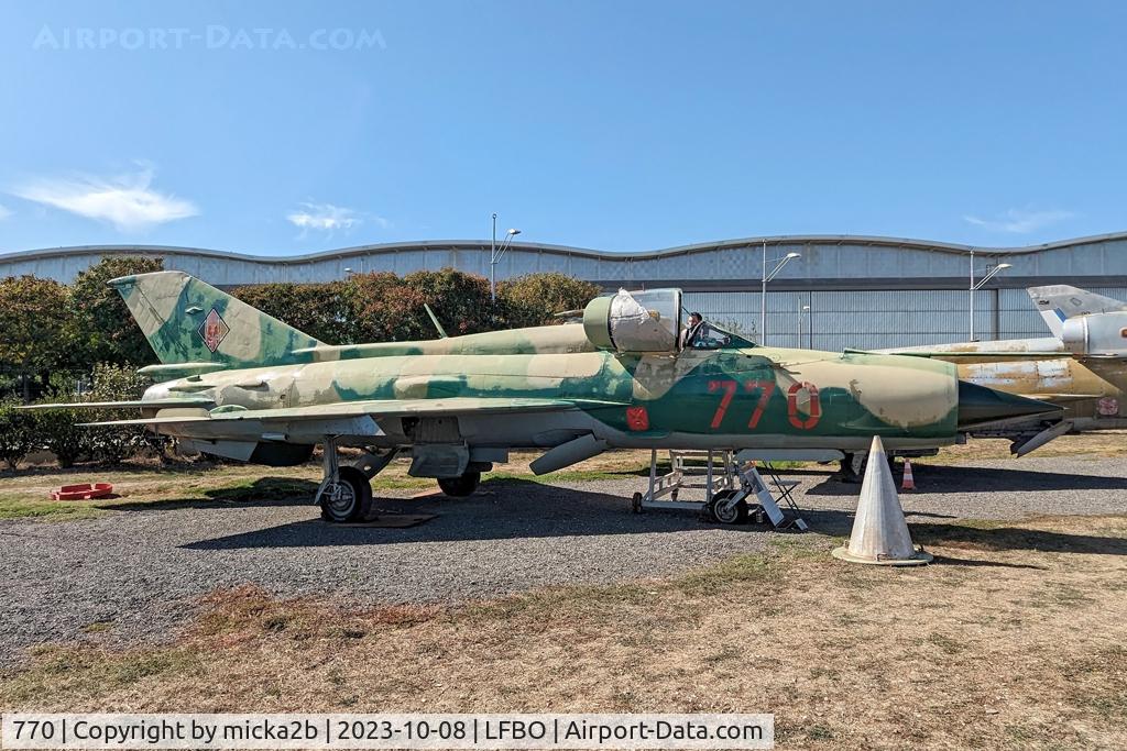 770, Mikoyan-Gurevich MiG-21SPS C/N 94A4509, Preserved