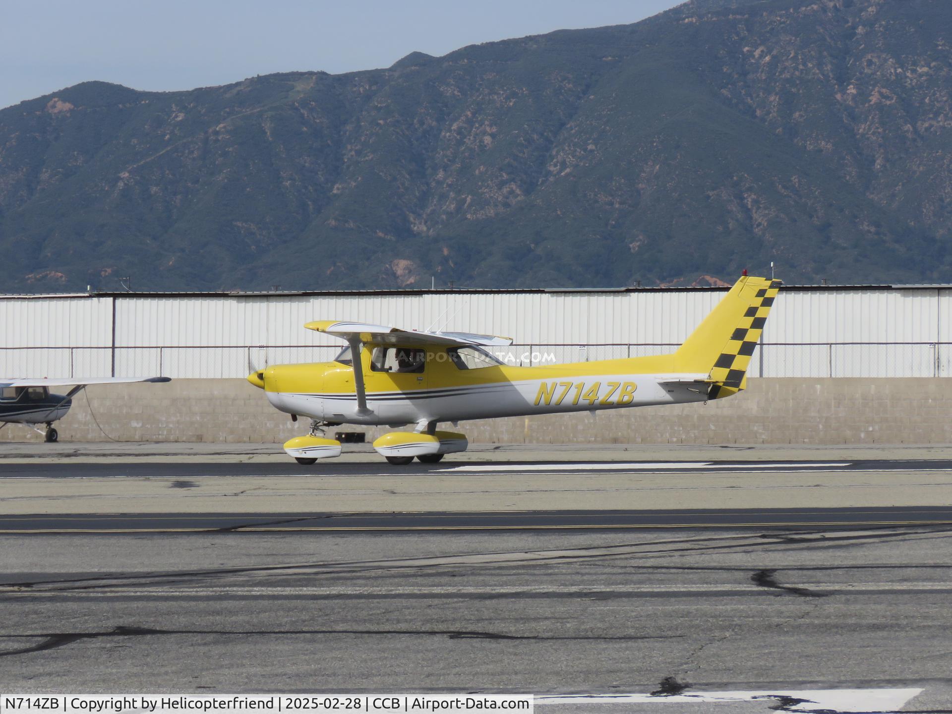 N714ZB, 1977 Cessna 152 C/N 15279552, Departing Cable