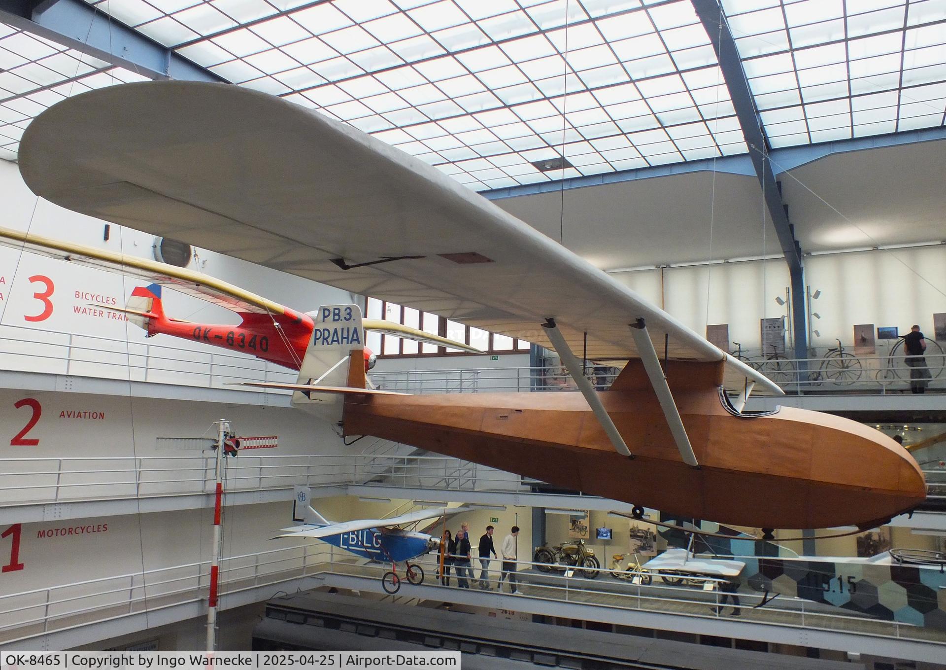 OK-8465, 1937 Praha PB.3 C/N Unknown, Jaroslav Slechta PB.3 Praha I at the NTM (Narodni Technicke Muzeum / National Technical Museum), Prague