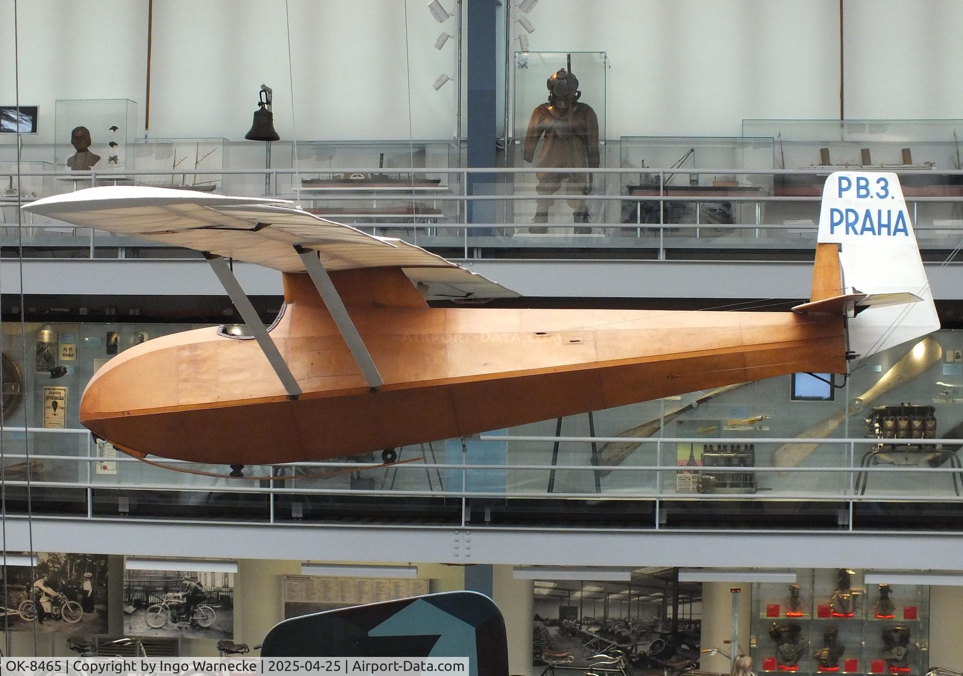 OK-8465, 1937 Praha PB.3 C/N Unknown, Jaroslav Slechta PB.3 Praha I at the NTM (Narodni Technicke Muzeum / National Technical Museum), Prague