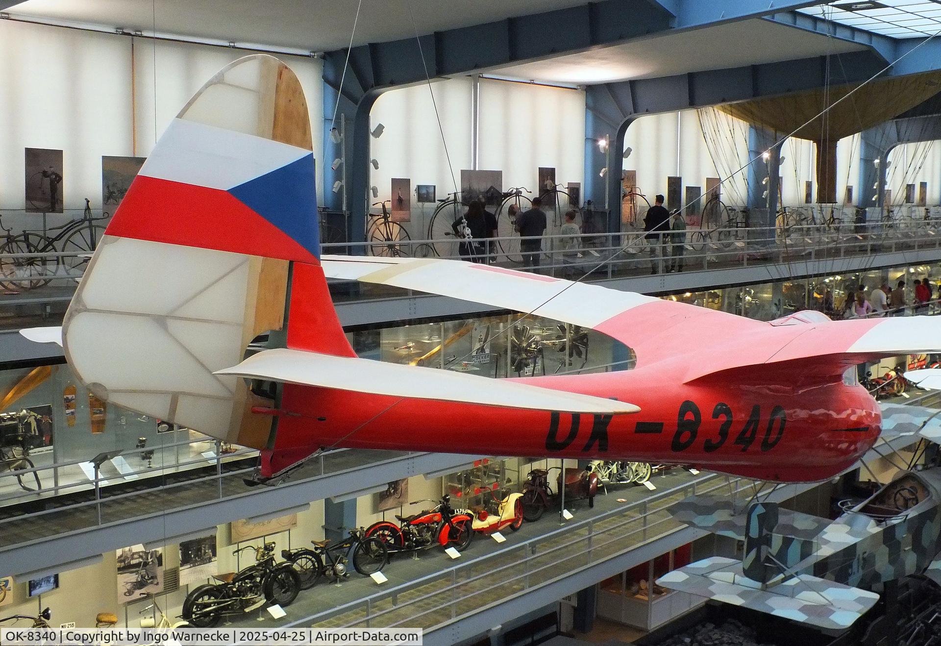 OK-8340, Kantor-Kuklik Racek 3 Mrkev C/N Unknown, Kantor-Kuklik Racek 3 Mrkev at the NTM (Narodni Technicke Muzeum / National Technical Museum), Prague