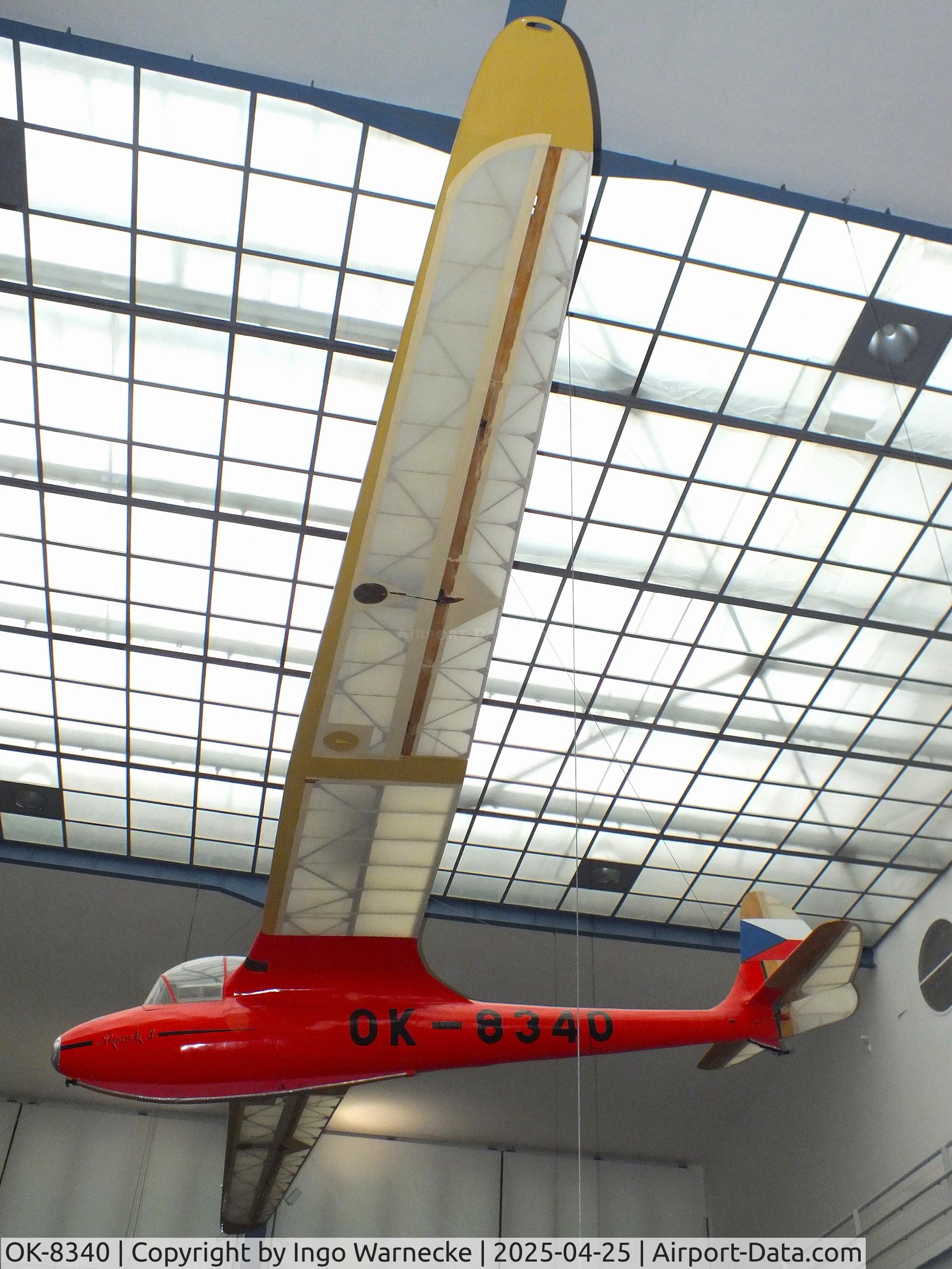 OK-8340, Kantor-Kuklik Racek 3 Mrkev C/N Unknown, Kantor-Kuklik Racek 3 Mrkev at the NTM (Narodni Technicke Muzeum / National Technical Museum), Prague