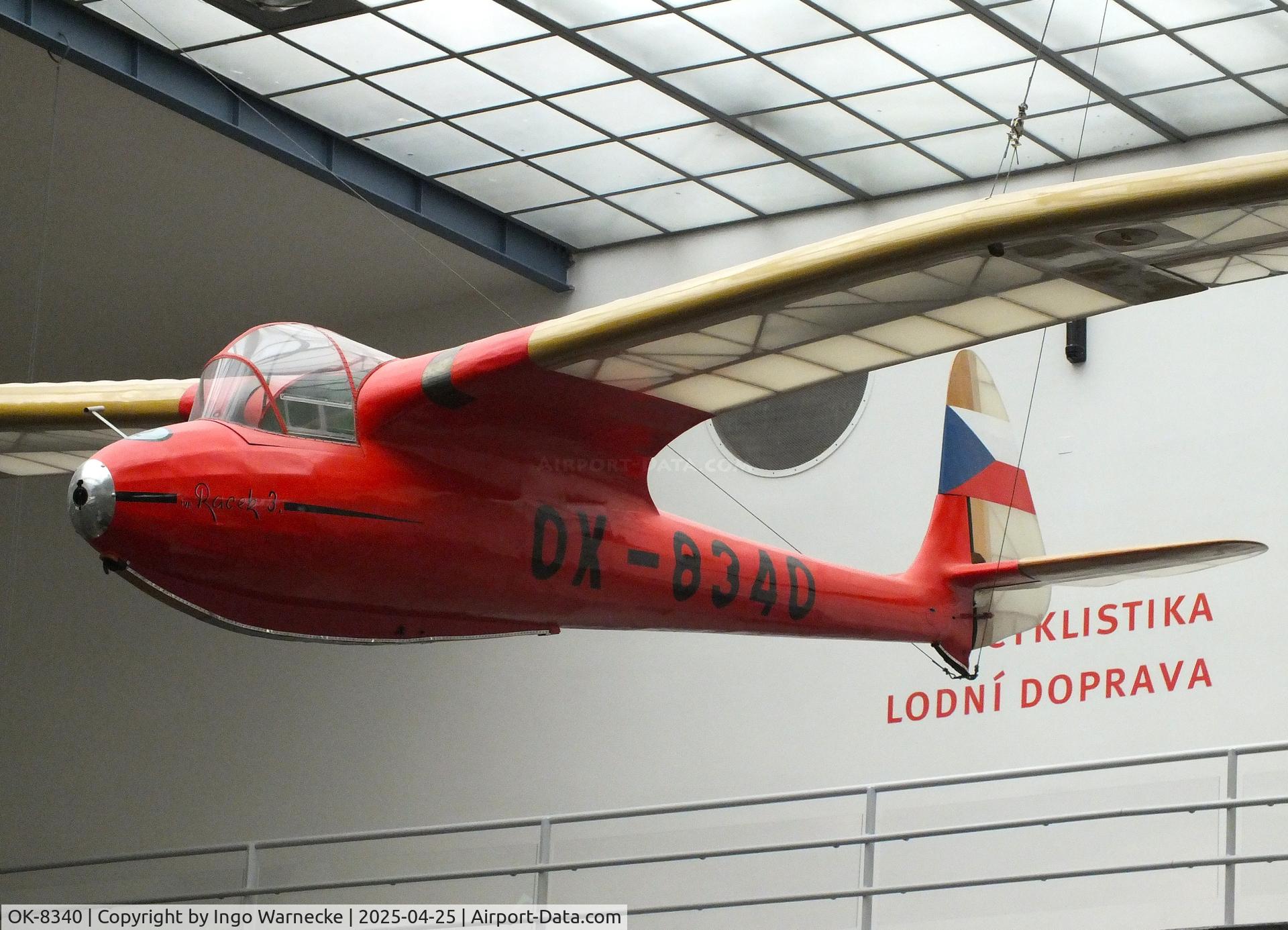 OK-8340, Kantor-Kuklik Racek 3 Mrkev C/N Unknown, Kantor-Kuklik Racek 3 Mrkev at the NTM (Narodni Technicke Muzeum / National Technical Museum), Prague