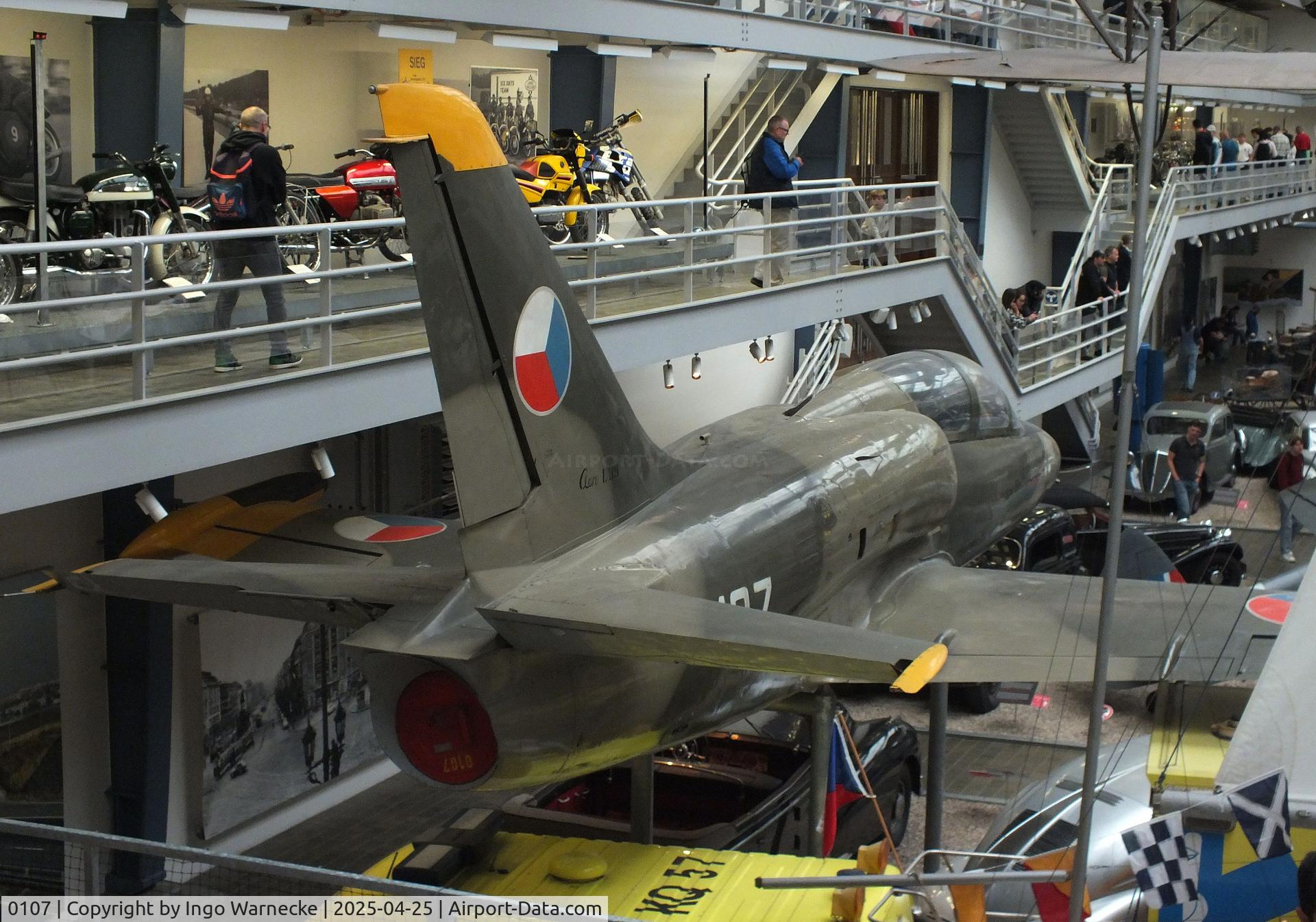 0107, Aero L-39C Albatros C/N 230107, Aero L-39C Albatros at the NTM (Narodni Technicke Muzeum / National Technical Museum), Prague