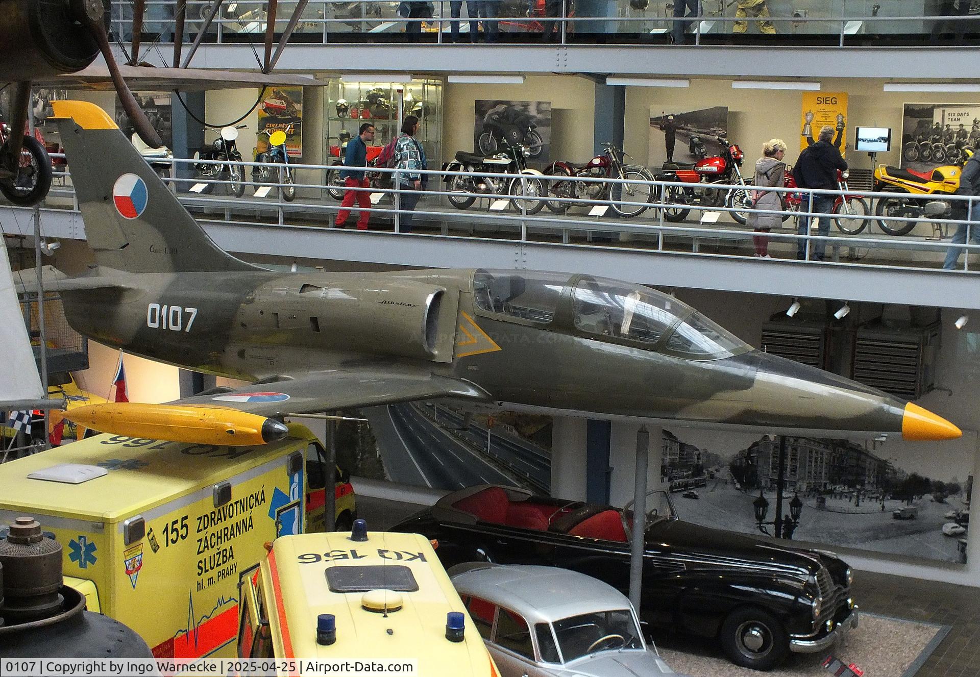 0107, Aero L-39C Albatros C/N 230107, Aero L-39C Albatros at the NTM (Narodni Technicke Muzeum / National Technical Museum), Prague