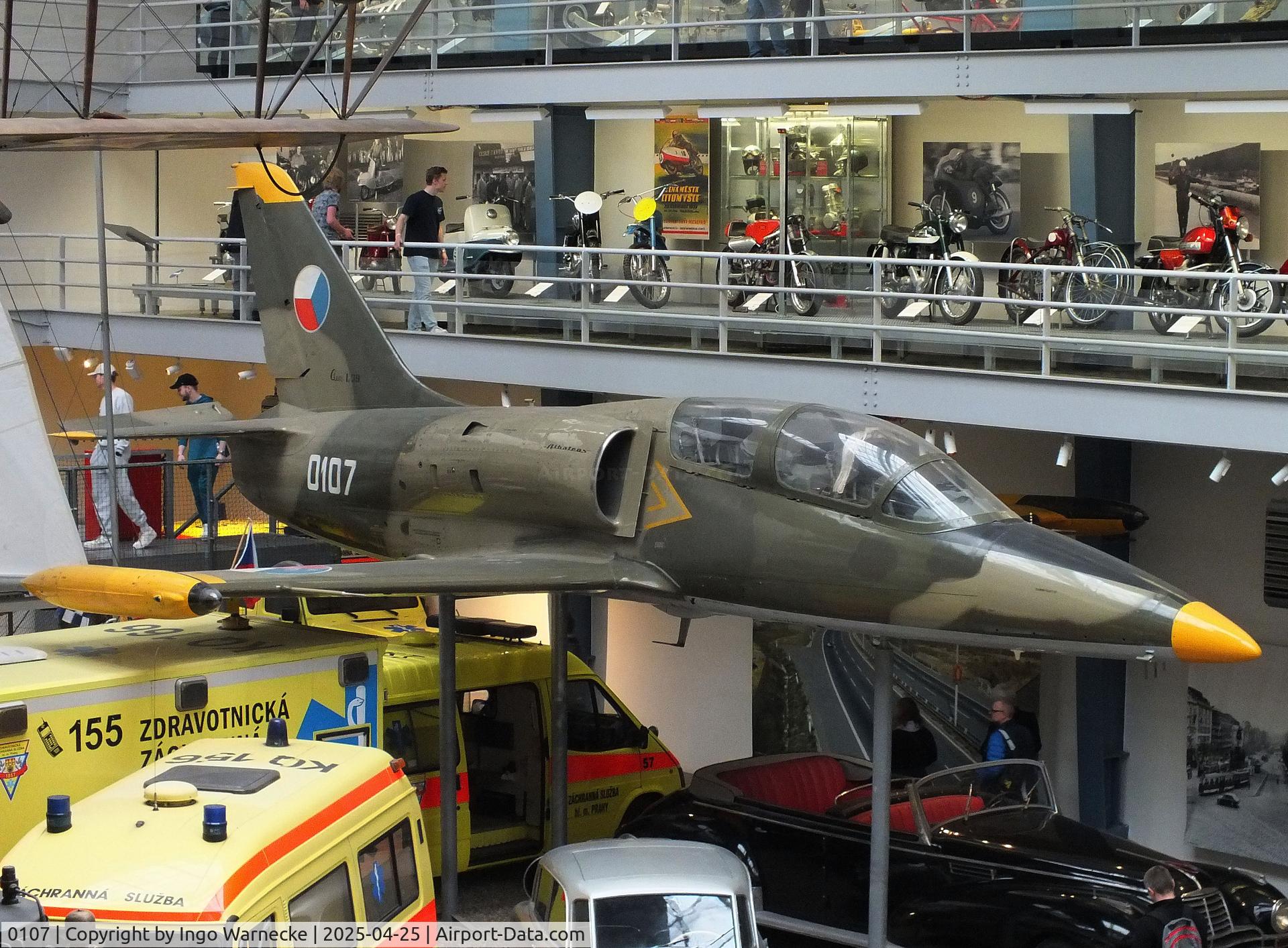 0107, Aero L-39C Albatros C/N 230107, Aero L-39C Albatros at the NTM (Narodni Technicke Muzeum / National Technical Museum), Prague