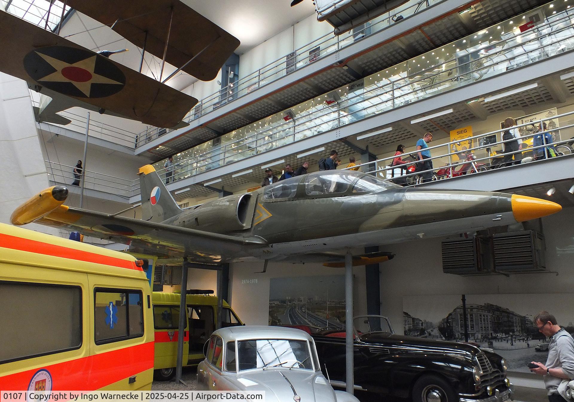 0107, Aero L-39C Albatros C/N 230107, Aero L-39C Albatros at the NTM (Narodni Technicke Muzeum / National Technical Museum), Prague