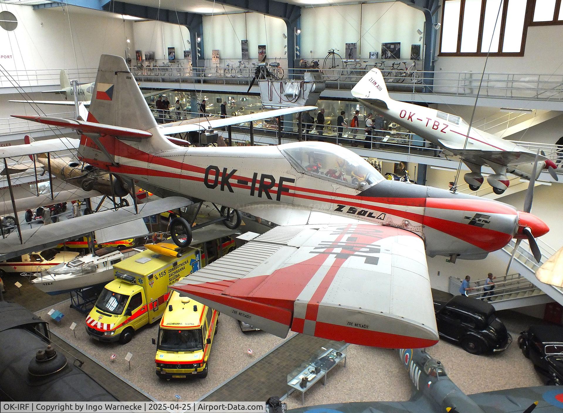 OK-IRF, Zlin Z-50LA C/N 016, Zlin Z-50LA at the NTM (Narodni Technicke Muzeum / National Technical Museum), Prague