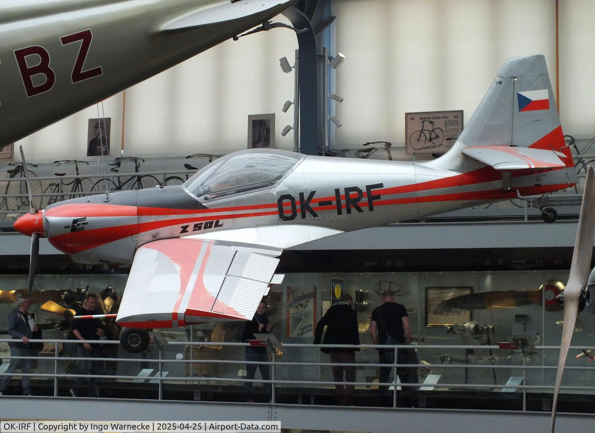 OK-IRF, Zlin Z-50LA C/N 016, Zlin Z-50LA at the NTM (Narodni Technicke Muzeum / National Technical Museum), Prague