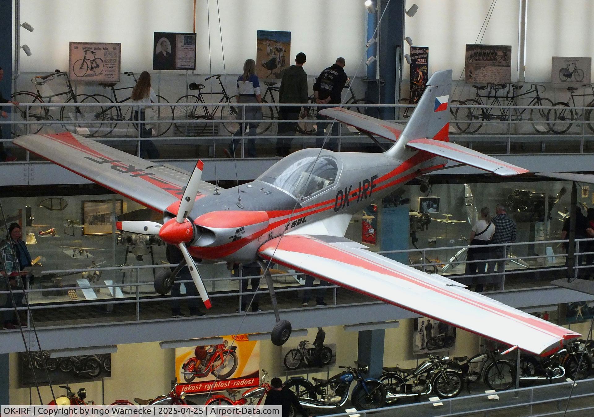 OK-IRF, Zlin Z-50LA C/N 016, Zlin Z-50LA at the NTM (Narodni Technicke Muzeum / National Technical Museum), Prague