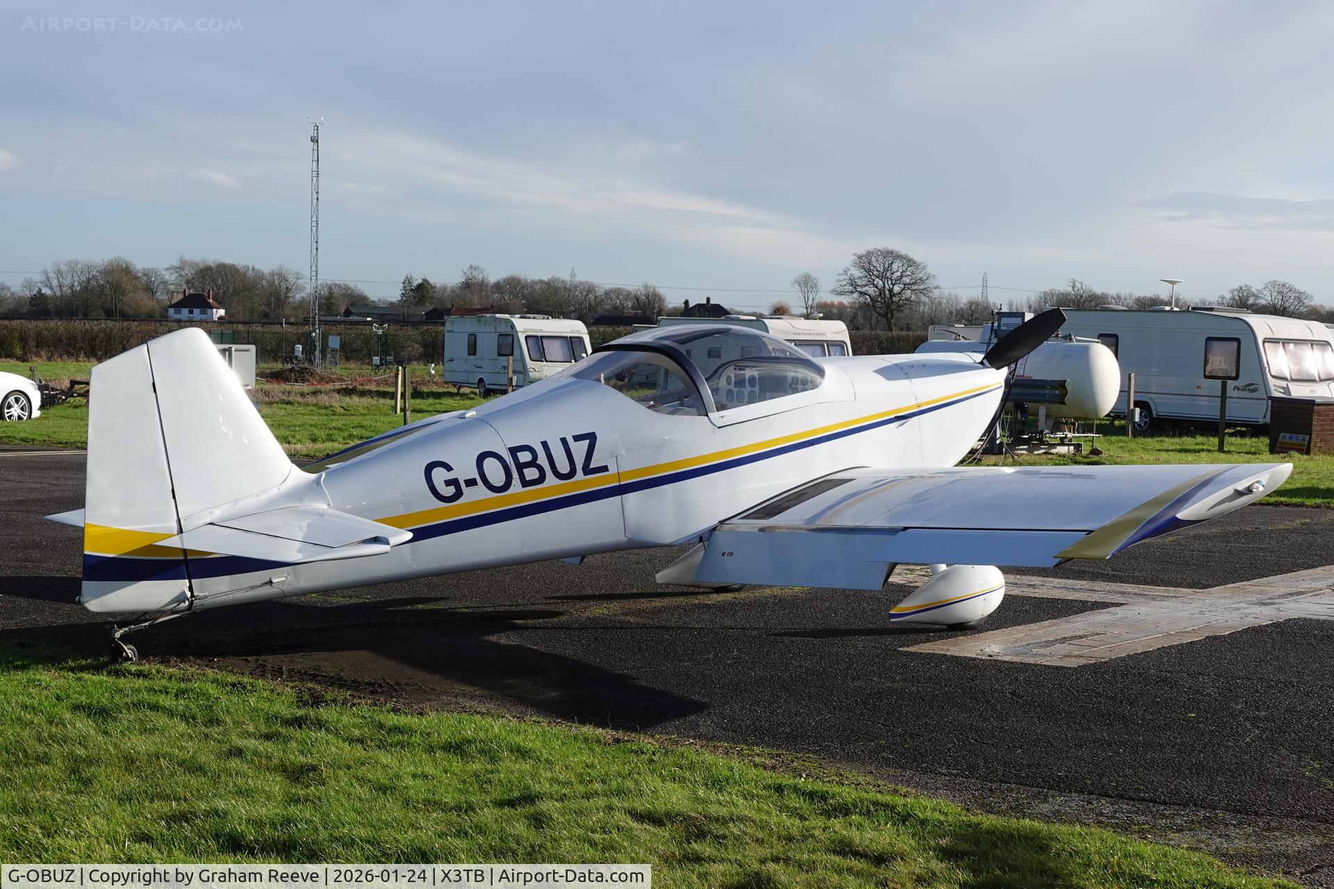 G-OBUZ, 1991 Vans RV-6 C/N 20410, Parked at Tibenham.
