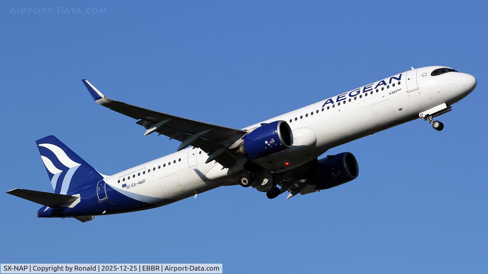 SX-NAP, 2024 Airbus A321-271NX C/N 12381, at ebbr