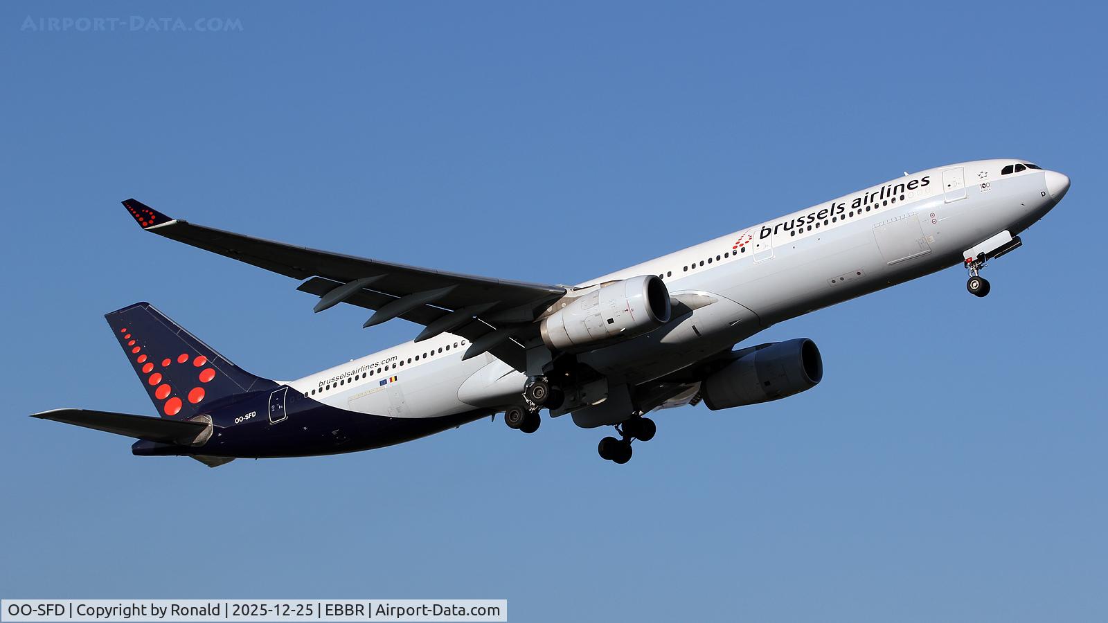 OO-SFD, 2008 Airbus A330-342 C/N 959, at ebbr