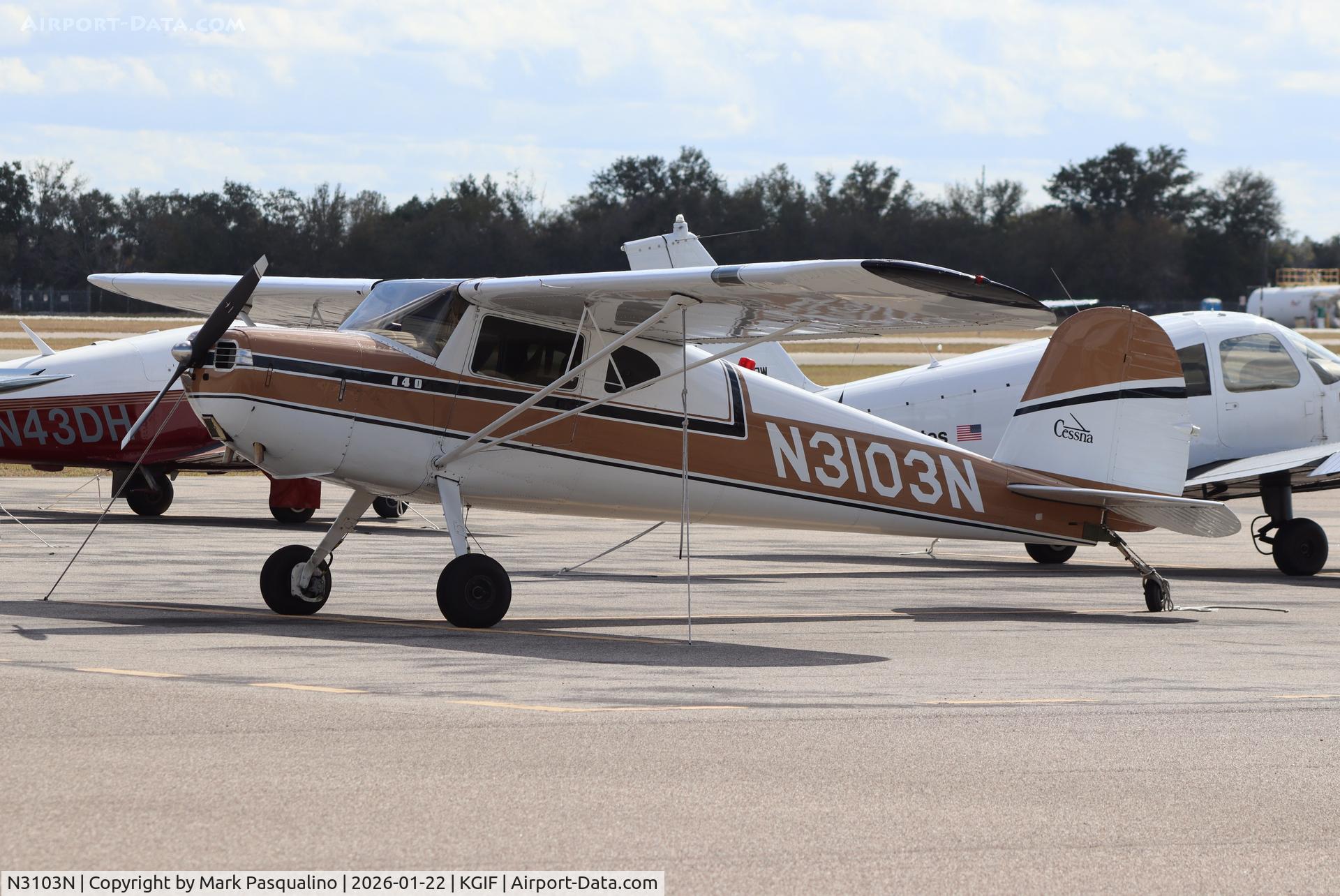 N3103N, 1974 Cessna 140 C/N 13361, Cessna 140