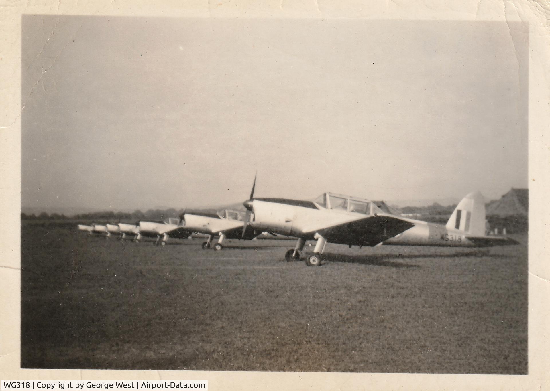 WG318, 1951 De Havilland DHC-1 Chipmunk T.10 C/N C1/0390, Kidlington Airfield, Oxfordshire. UK