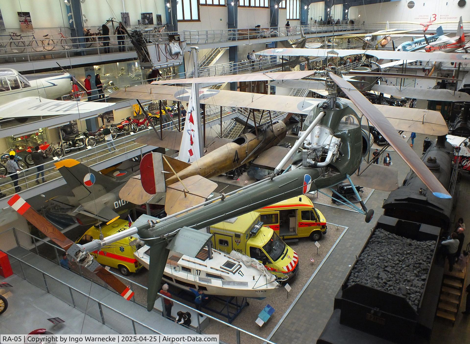 RA-05, Vykumny a Zkusebny Letecky Ustav HC-2 Heli-Baby C/N B, Aero HC-2 Heli-Baby at the NTM (Narodni Technicke Muzeum / National Technical Museum), Prague