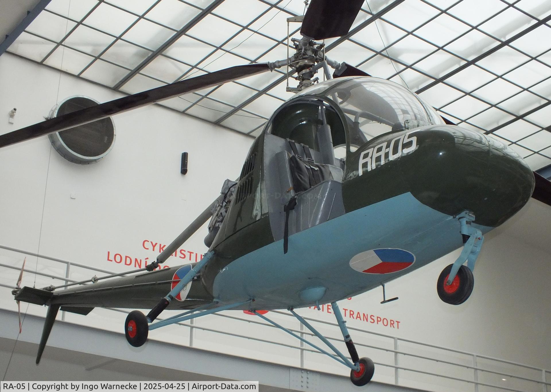 RA-05, Vykumny a Zkusebny Letecky Ustav HC-2 Heli-Baby C/N B, Aero HC-2 Heli-Baby at the NTM (Narodni Technicke Muzeum / National Technical Museum), Prague