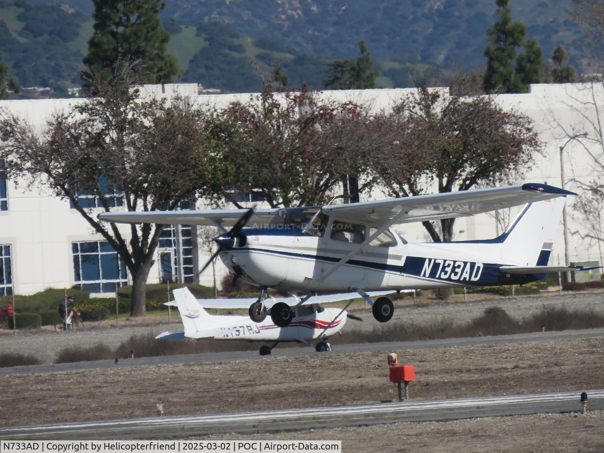 N733AD, 1976 Cessna 172N C/N 17268137, Gentle flair prior to touchdown