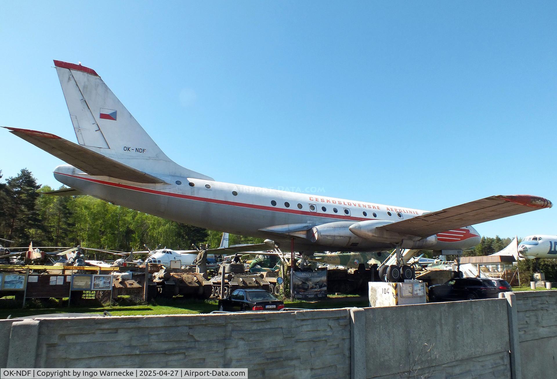 OK-NDF, 1958 Tupolev Tu-104A C/N 8350801, Tupolev Tu-104A CAMEL at the Air Park Zruč-Senec