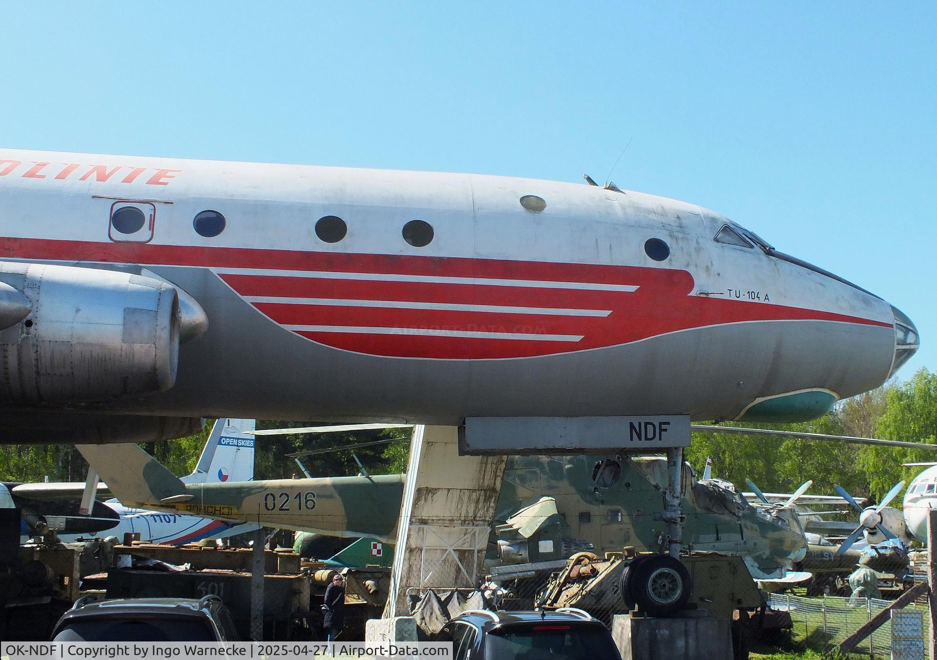 OK-NDF, 1958 Tupolev Tu-104A C/N 8350801, Tupolev Tu-104A CAMEL at the Air Park Zruč-Senec