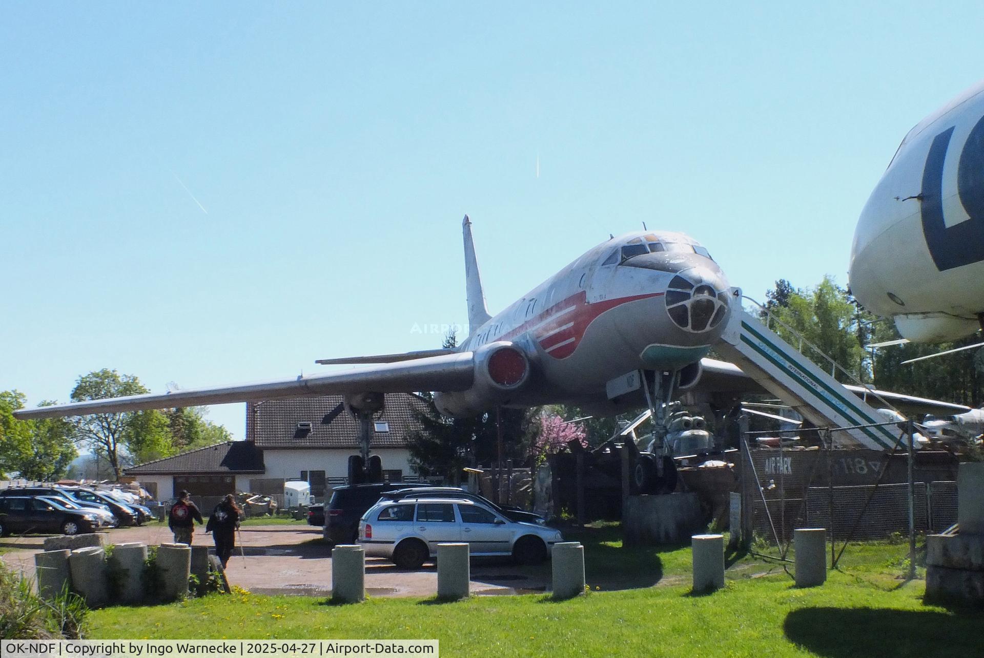OK-NDF, 1958 Tupolev Tu-104A C/N 8350801, Tupolev Tu-104A CAMEL at the Air Park Zruč-Senec