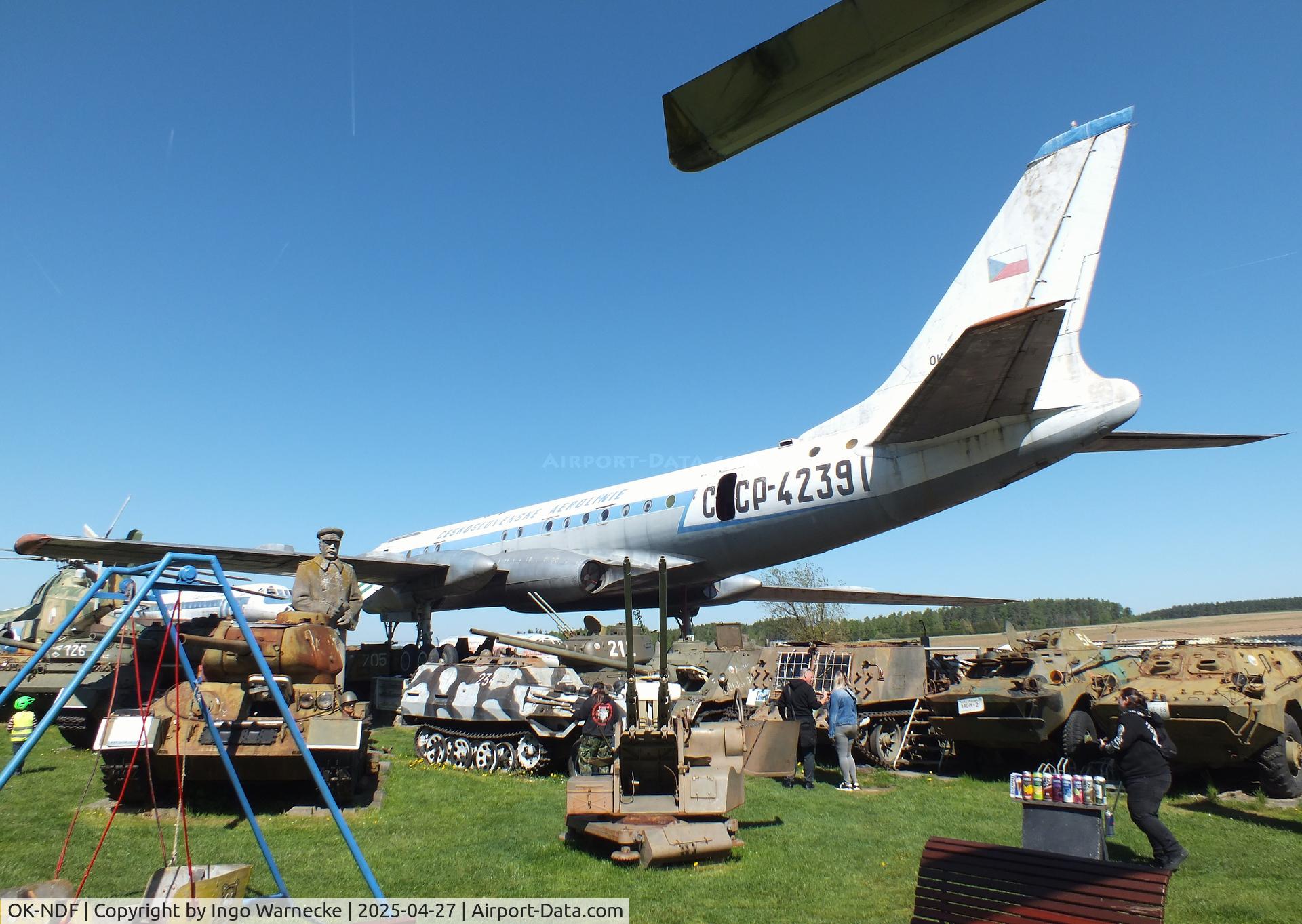 OK-NDF, 1958 Tupolev Tu-104A C/N 8350801, Tupolev Tu-104A CAMEL at the Air Park Zruč-Senec