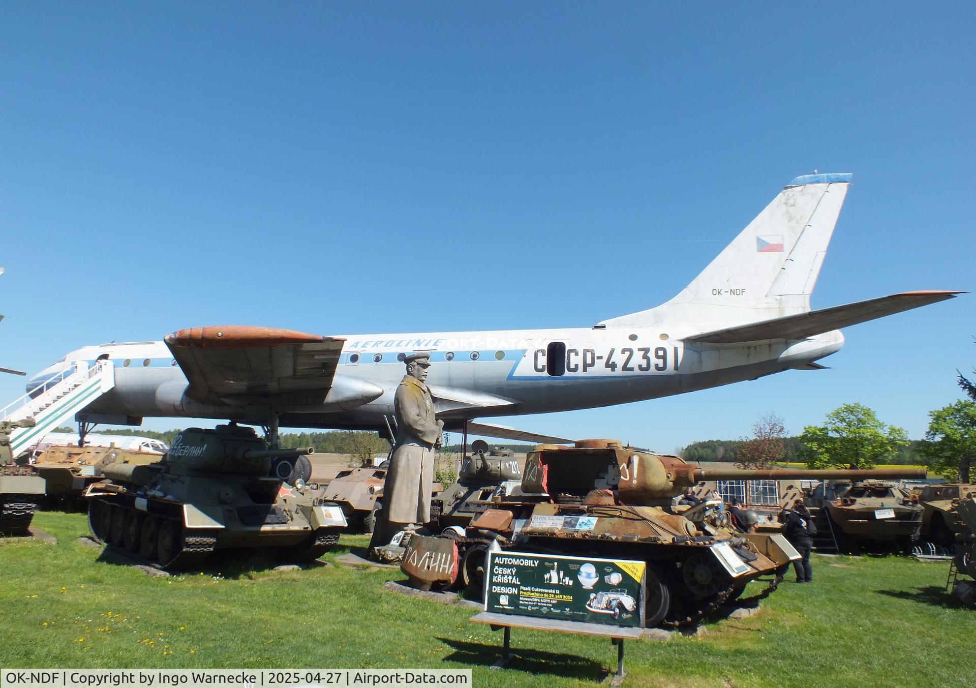 OK-NDF, 1958 Tupolev Tu-104A C/N 8350801, Tupolev Tu-104A CAMEL at the Air Park Zruč-Senec