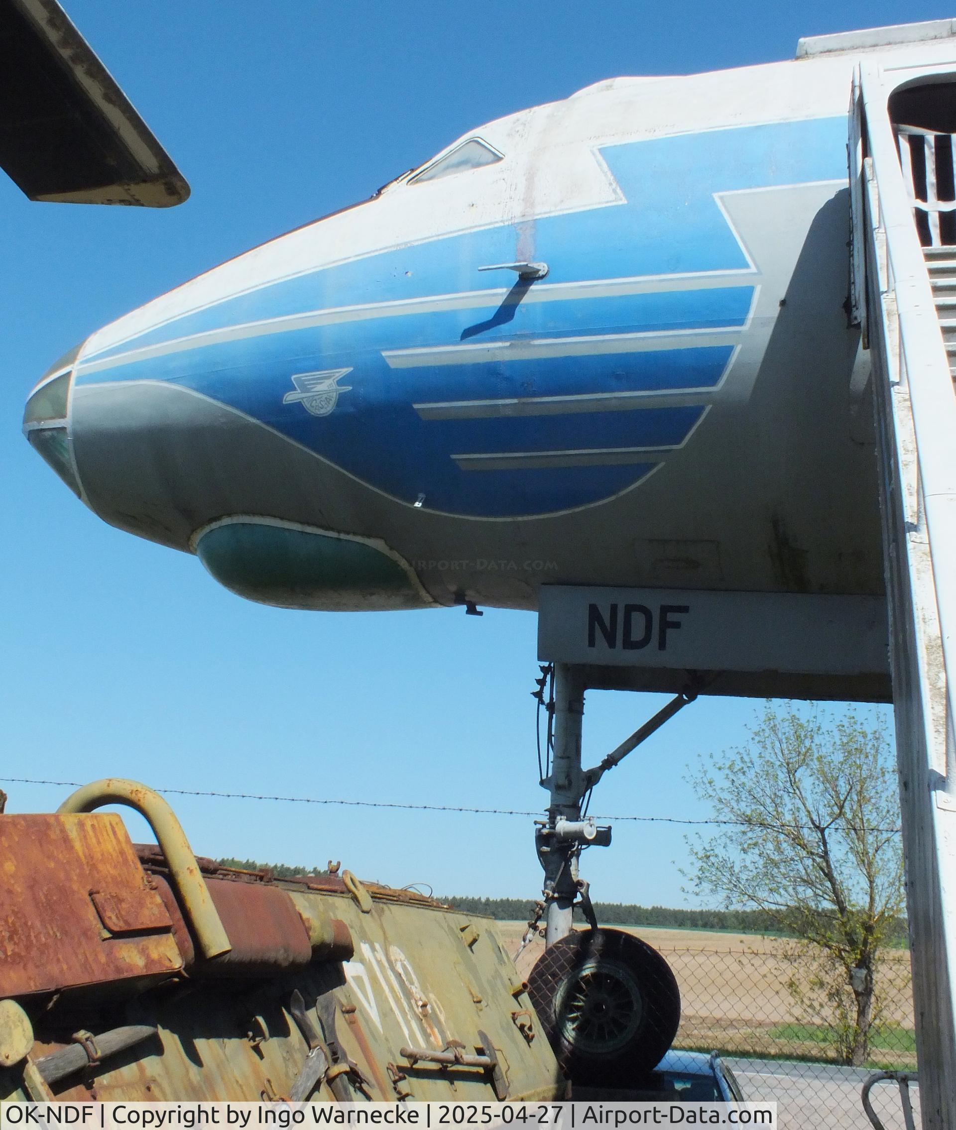 OK-NDF, 1958 Tupolev Tu-104A C/N 8350801, Tupolev Tu-104A CAMEL at the Air Park Zruč-Senec