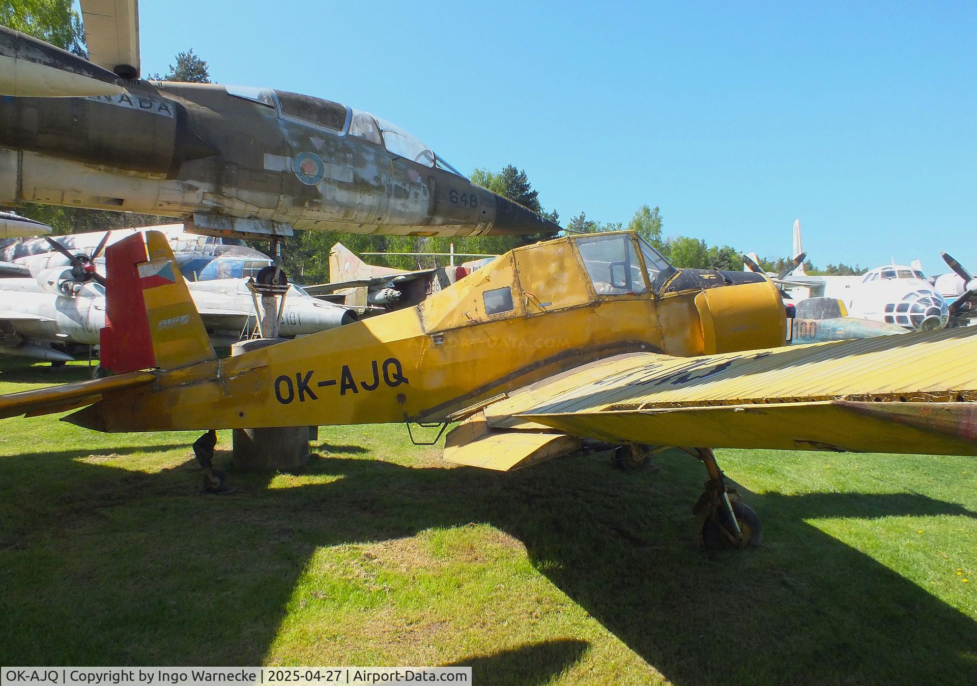 OK-AJQ, Let Z-37A Cmelak C/N 11-17, LET/Zlin Z-37A Cmelak (starboard wing taken from 'OK-DKS') at the Air Park Zruč-Senec