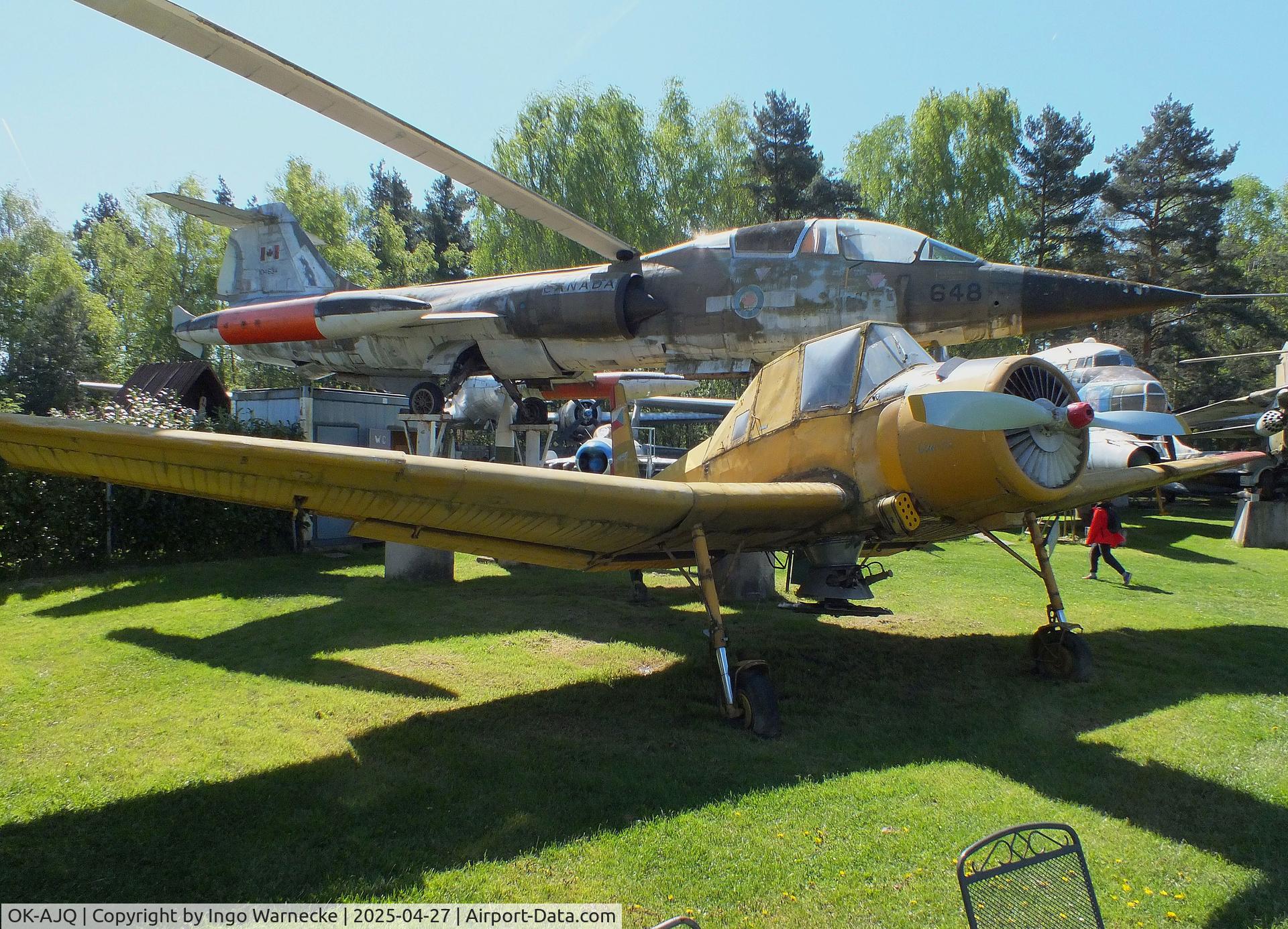 OK-AJQ, Let Z-37A Cmelak C/N 11-17, LET/Zlin Z-37A Cmelak (starboard wing taken from 'OK-DKS') at the Air Park Zruč-Senec