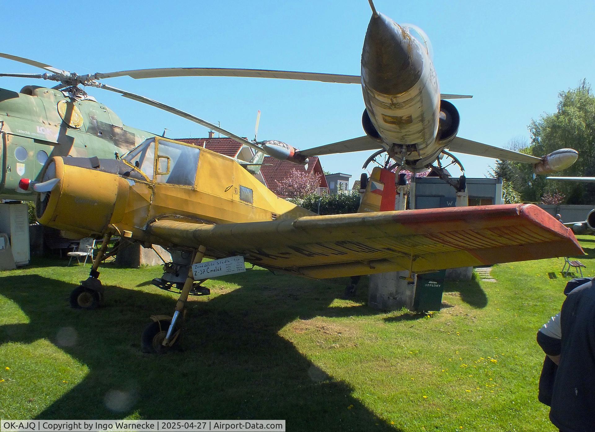 OK-AJQ, Let Z-37A Cmelak C/N 11-17, LET/Zlin Z-37A Cmelak (starboard wing taken from 'OK-DKS') at the Air Park Zruč-Senec