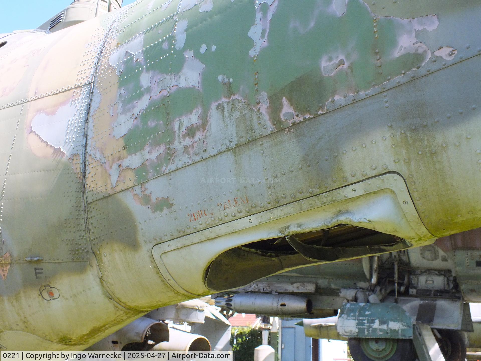 0221, 1982 Mil Mi-24D Hind C/N M340221, Mil Mi-24D Hind D at the Air Park Zruč-Senec
