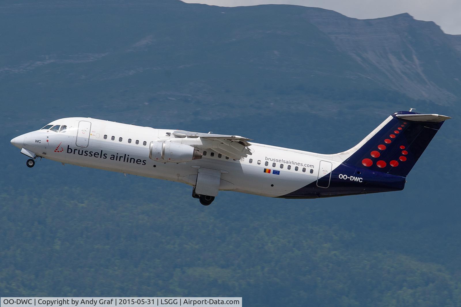 OO-DWC, 1998 British Aerospace Avro 146-RJ100 C/N E3322, Brussel Airlines RJ100