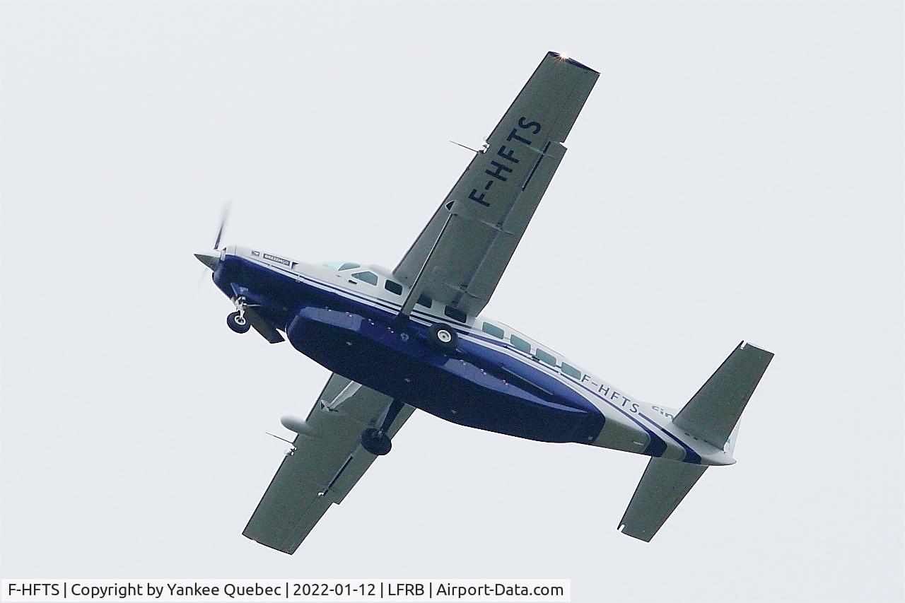F-HFTS, 2016 Cessna 208B Grand Caravan C/N 208B5265, Cessna 208B Grand Caravan, Take off rwy 25L, Brest-Bretagne airport (LFRB-BES)