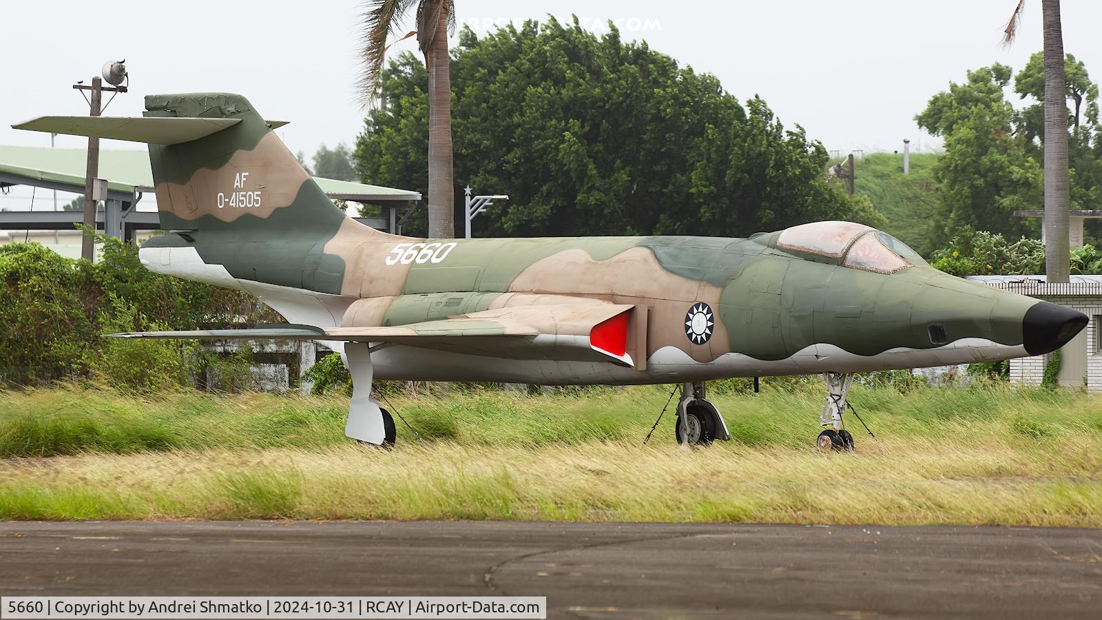 5660, McDonnell RF-101A Voodoo C/N 56, Ex USAF 54-1505, displayed at Republic of China Air Force museum (Gangshan AFB).