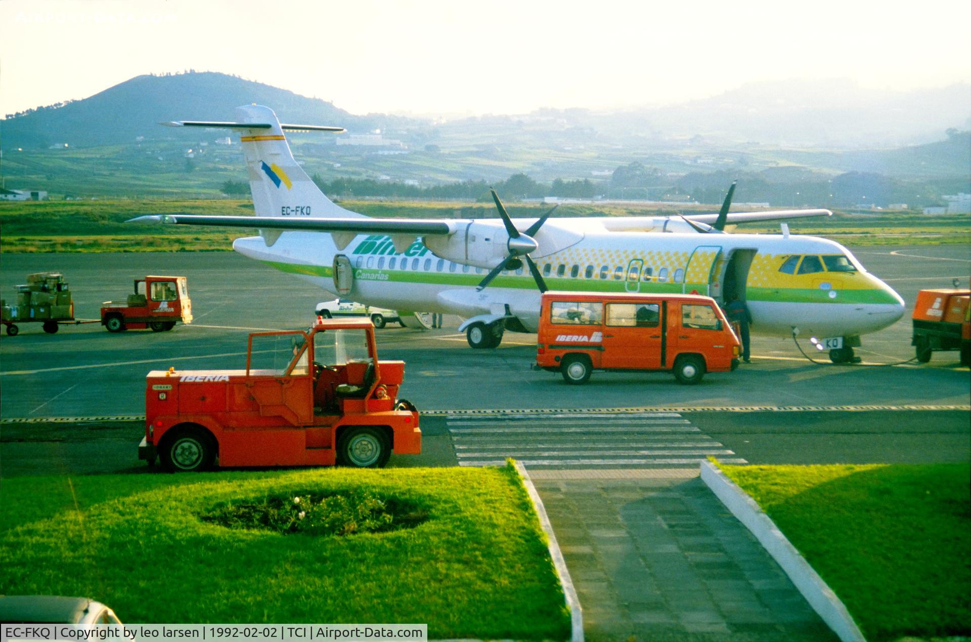 EC-FKQ, 1991 ATR 72-201 C/N 276, Tenerif North 1992