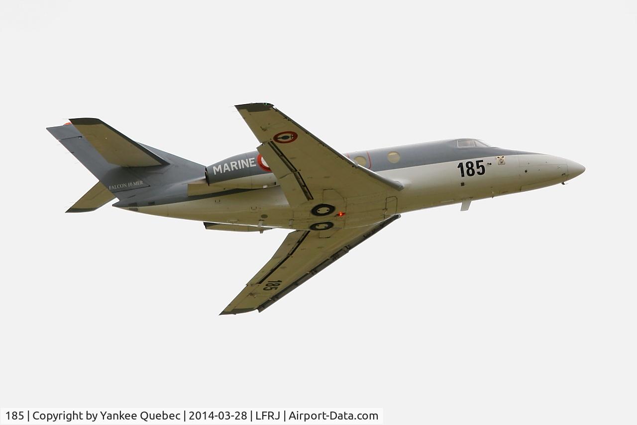 185, Dassault Falcon 10MER C/N 185, Dassault Falcon 10 MER, Landivisiau Naval Air Base (LFRJ-LDV)