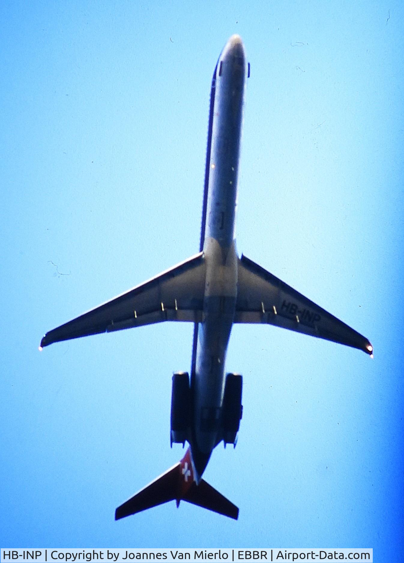 HB-INP, 1981 McDonnell Douglas MD-81 (DC-9-81) C/N 48014, T/O BRU 25R ex-slide
