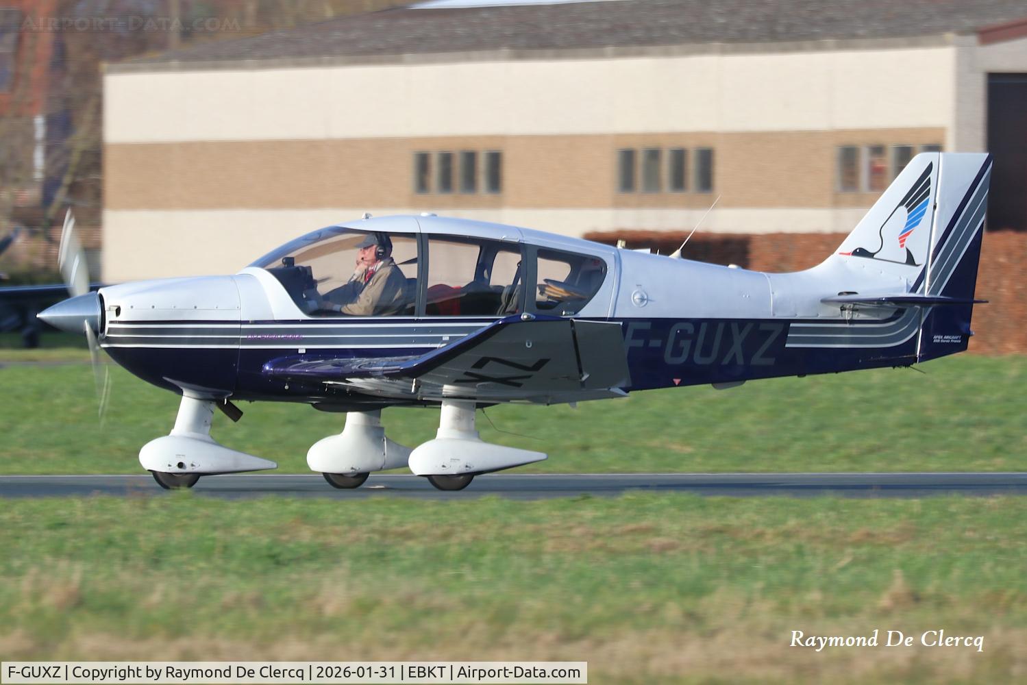 F-GUXZ, Robin DR-400-500 C/N 34, 2001 Robin at Kortrijk Airport.