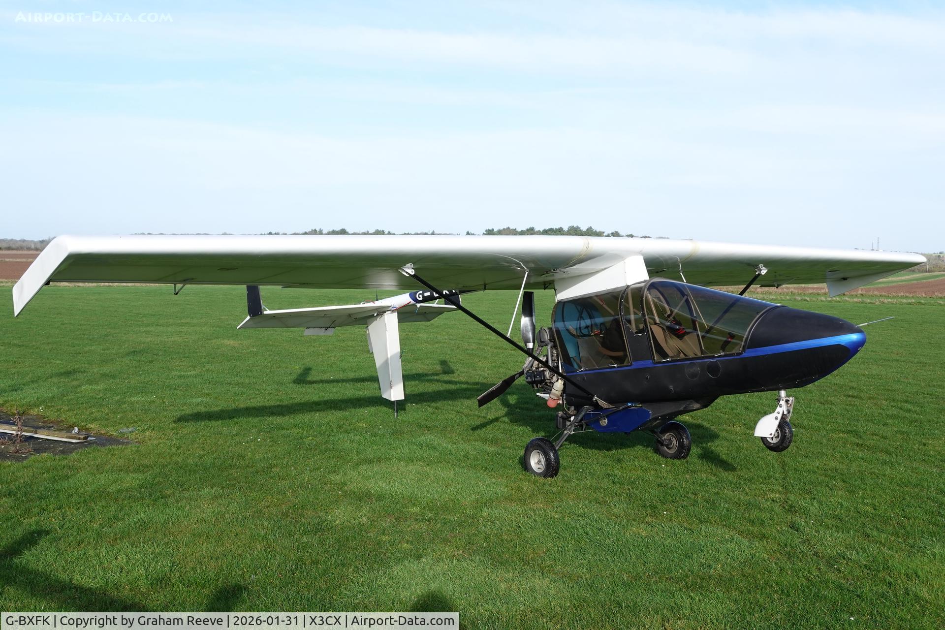G-BXFK, 1997 CFM Streak Shadow C/N PFA 206-12329, Parked at Northrepps.