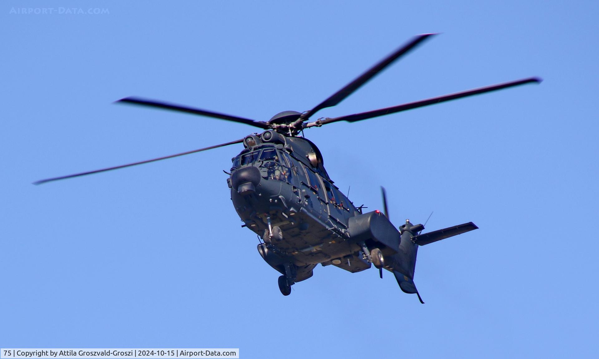 75, 2024 Airbus Helicopters H225M C/N 3134, In the airspace of the Hajmáskér shooting range in Veszprém county, Hungary