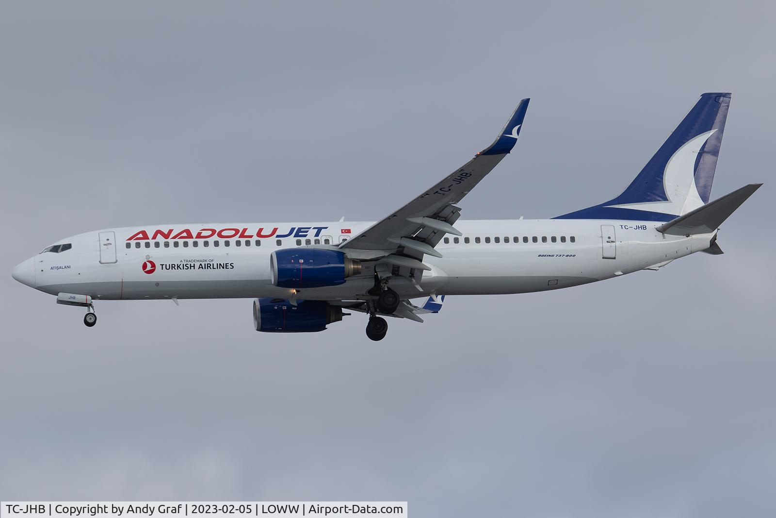 TC-JHB, 2008 Boeing 737-8F2 C/N 35741, Andolujet 737-800