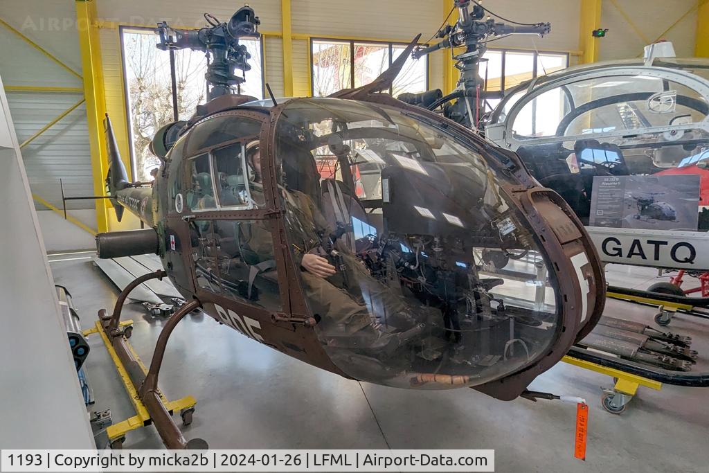 1193, 1975 Aérospatiale SA-341F Gazelle C/N 1387, Preserved