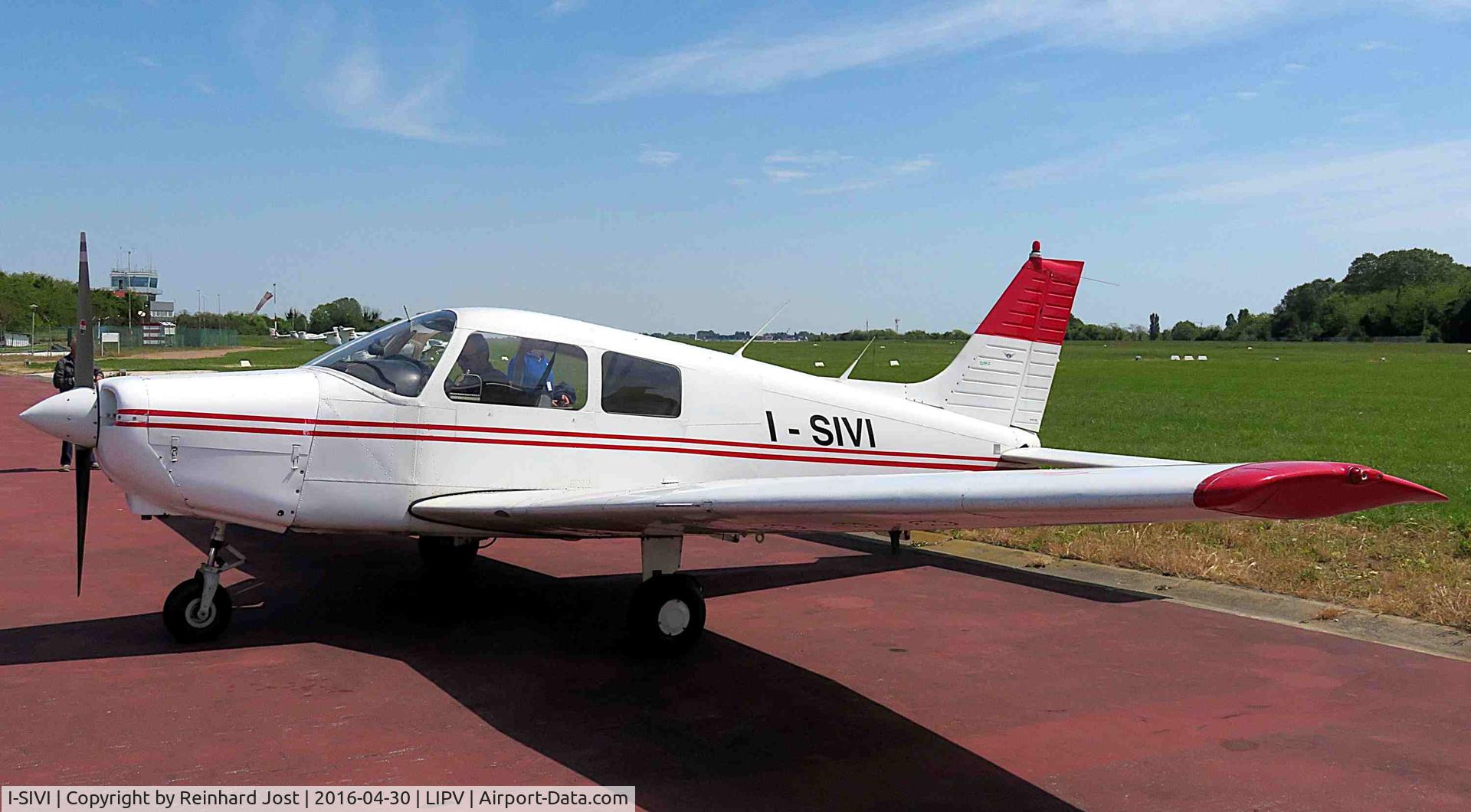 I-SIVI, 1988 Piper PA-28-161 Cadet C/N 2841026, I-SIVI (ex-N9155G) at Venezia Lido (LIPV), an airstrip with a grass runway close to the most wonderful town in the world