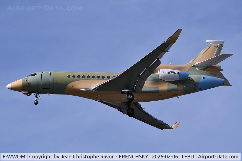 F-WWQM, 2025 DASSAULT AVIATION Falcon 8X C/N 531, MEDOC 03 test flight