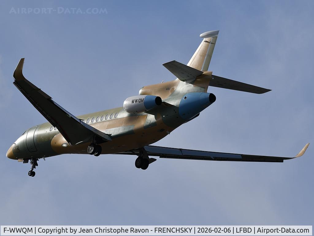 F-WWQM, 2025 DASSAULT AVIATION Falcon 8X C/N 531, MEDOC 03 test flight