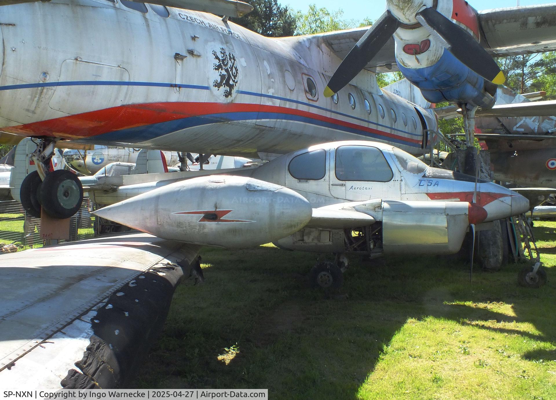 SP-NXN, Let L-2000 Morava C/N 171312, Let L-200D Morava, displayed as 'OK-HXN' at the Air Park Zruč-Senec