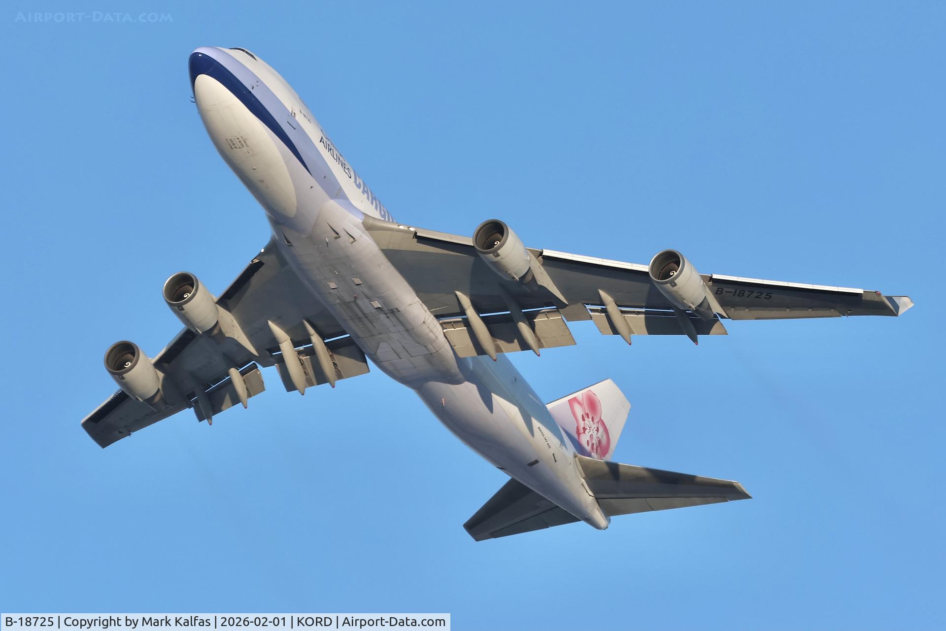B-18725, 2007 Boeing 747-409F/SCD C/N 30771, B744 China Airlines Cargo Boeing 747-409F B-18725, CAL5239 ORD-ANC