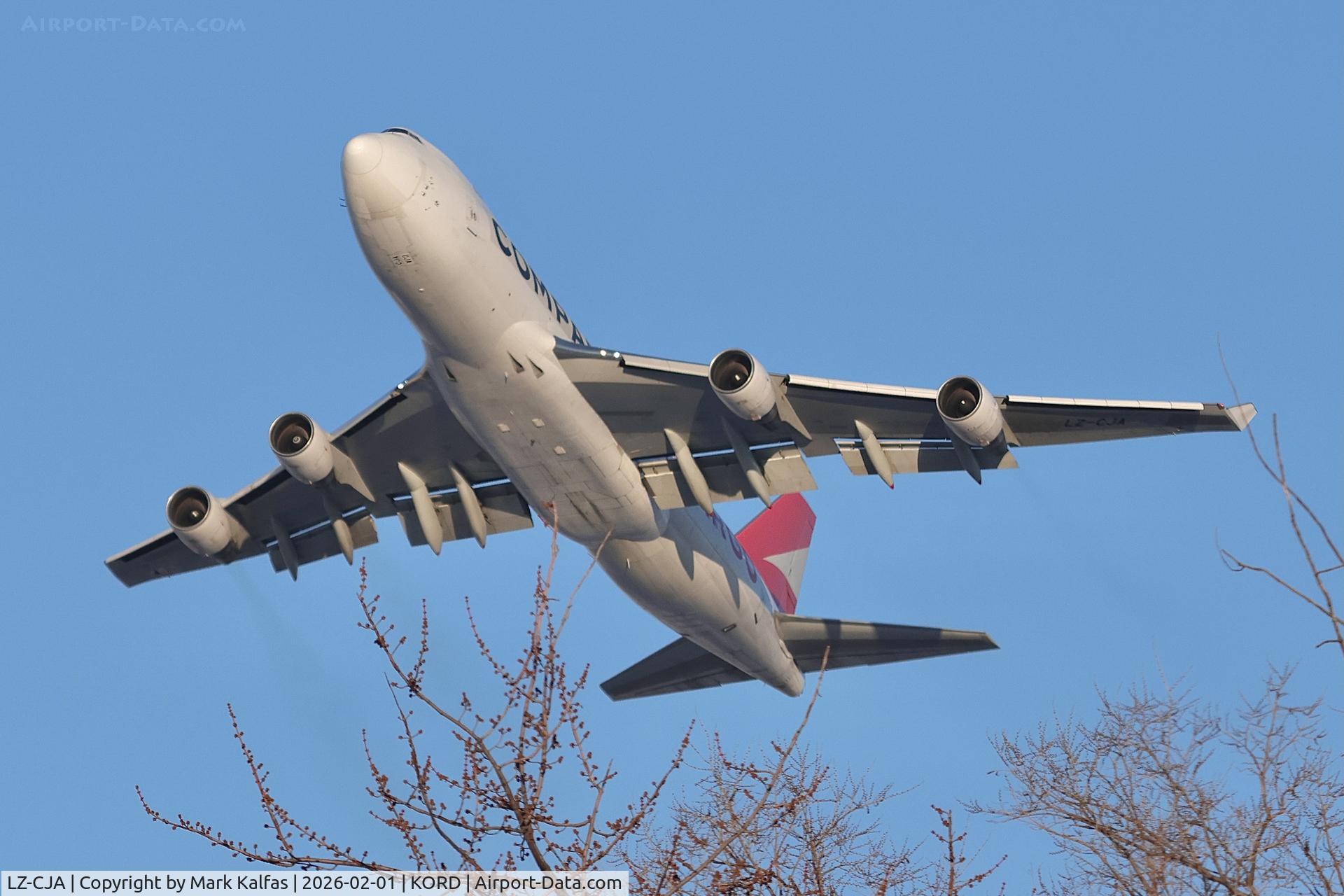 LZ-CJA, 2001 Boeing 747-412F/SCD C/N 26559, B744 Compass Air Cargo / Emirates Boeing 747-412F/SCD, LC-CJA UAE9494 ORD-DWC