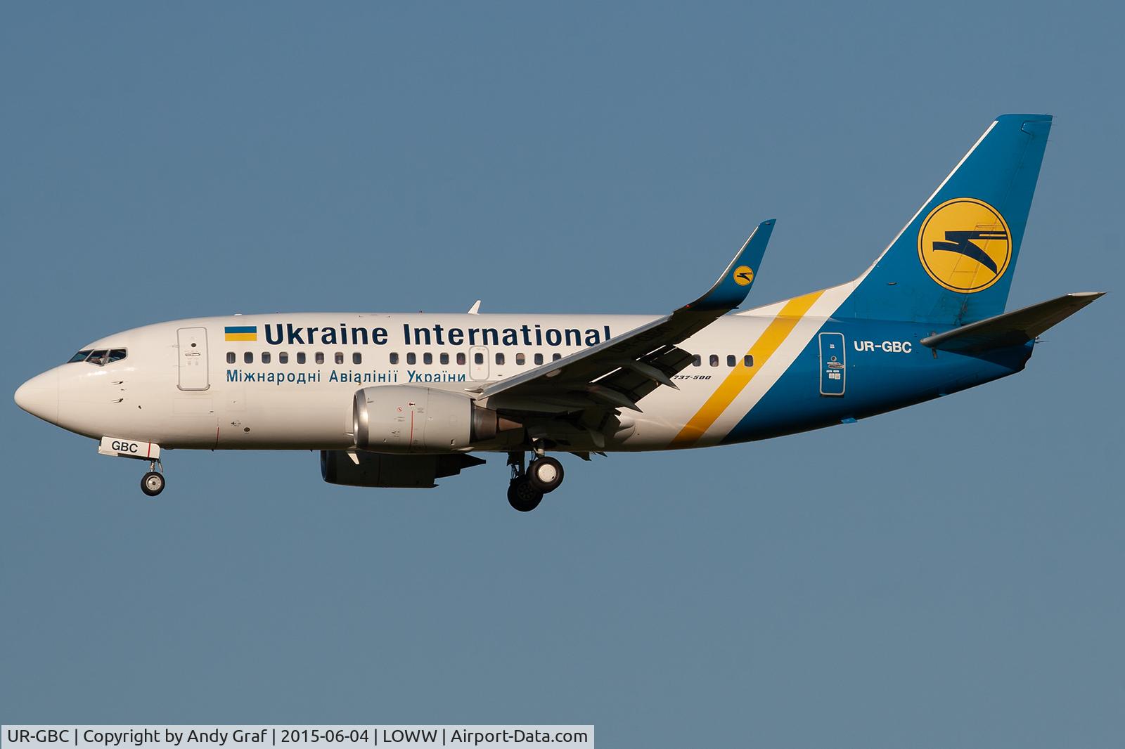 UR-GBC, 1997 Boeing 737-5L9 C/N 28722, Uktaine International 737-500